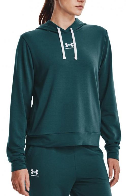 Mikina s kapucí Under Armour Rival Terry Hoodie-GRN