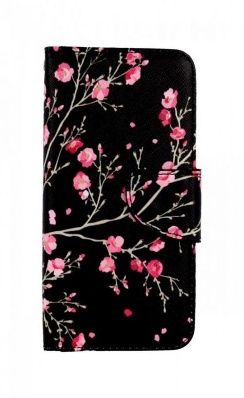 Pouzdro TopQ Samsung A40 knížkové Noční květy 81014