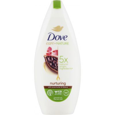 Dove sprchový gel Nurturing Kakao a Ibiškový květ, 225 ml