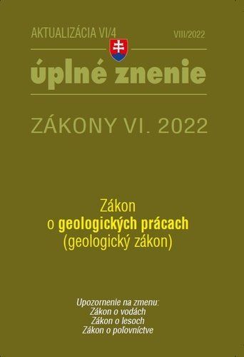 Aktualizácia VI/4 2022 – životné prostredie, odpadové a vodné hospodárstvo
