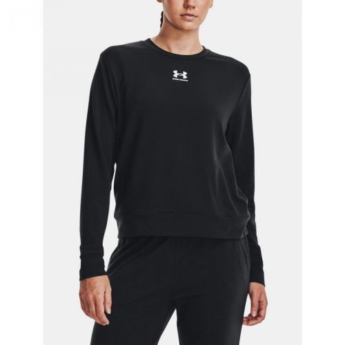 Under Armour Tričko Rival Terry Crew-BLK - Dámské