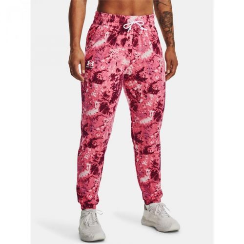 Under Armour Tepláky Rival Terry Print Jogger-PNK - Dámské