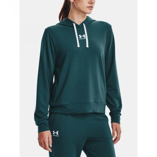 Under Armour Mikina Rival Terry Hoodie-GRN - Dámské