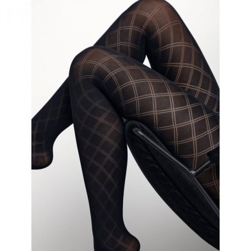 Conte Woman's TRAVEL Tights with geometric pattern (euro-package)