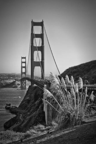 Melanie Viola Umělecká fotografie San Francisco Golden Gate Bridge, Melanie Viola, (26.7 x 40 cm)