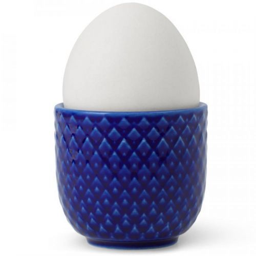 Kalíšek na vajíčko RHOMBE Lyngby 5 cm tmavě modrý