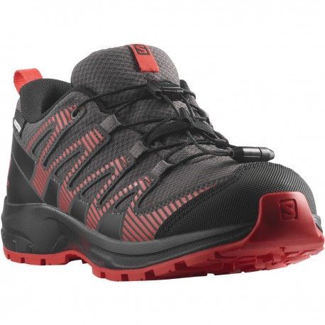 Salomon XA Pro V8 CSWP J 416139 magnet/black/poppy red dětské nízké nepromokavé boty 31 EUR