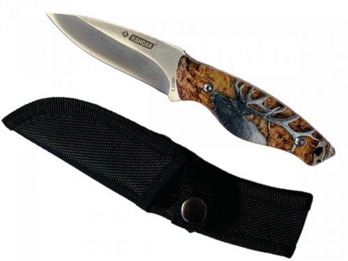 Hobby lovecký nůž Kandar s pouzdrem camouflage - BR8031