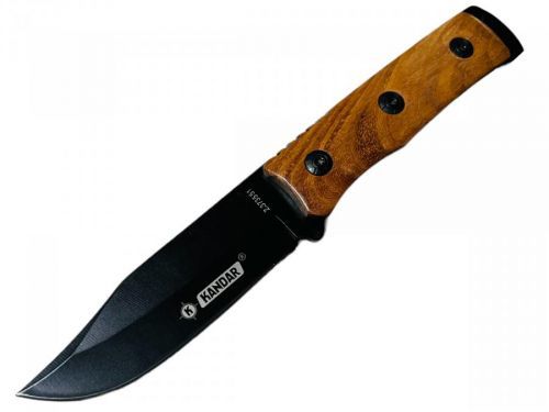 Hobby lovecký nůž Kandar 23 cm s dřevěnou rukojetí a pouzdrem - BR8035
