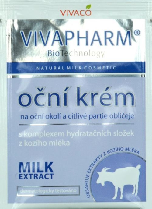 Vivaco Oční krém s kozím mlékem VIVAPHARM - vzorek 4 ml