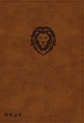 NKJV, Thinline Bible Youth Edition, Leathersoft, Brown, Red Letter Edition, Comfort Print (Thomas Nelson)(Leather / fine binding)