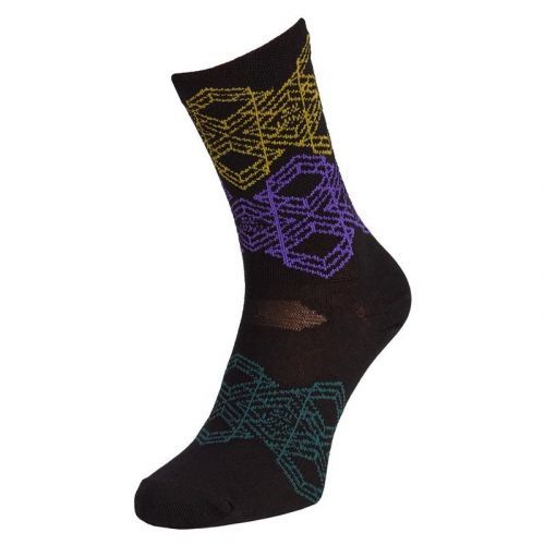 Ponožky Silvini Dogana UA1643 - dámské, černá-švestková - velikost 36-38