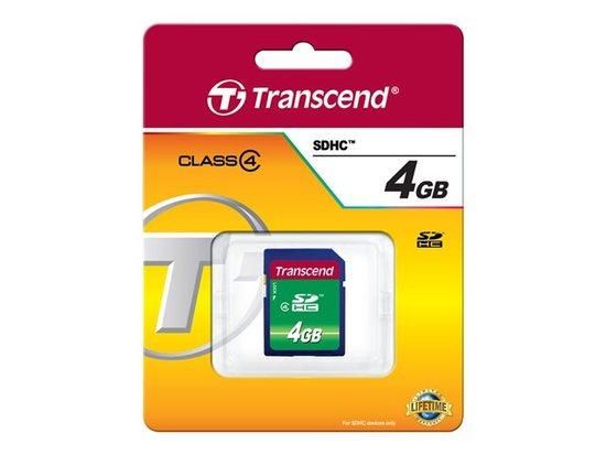 Transcend SDHC Class 4 4GB TS4GSDHC4