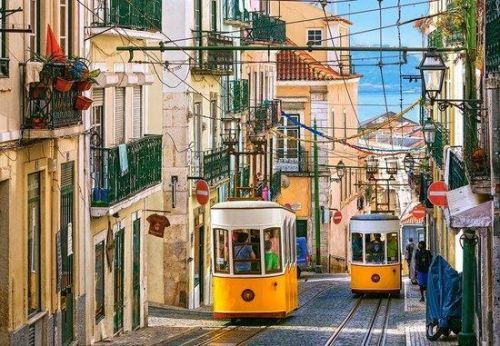 CASTORLAND Puzzle Lisabonské tramvaje, Portugalsko 1000 dílků