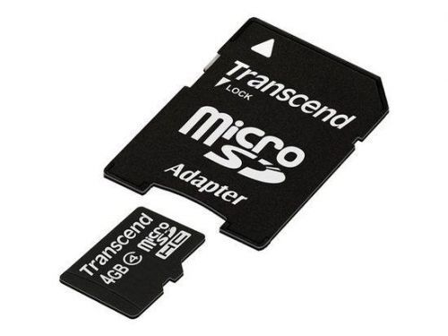 Transcend microSDHC 4GB Class 4 TS4GUSDHC4