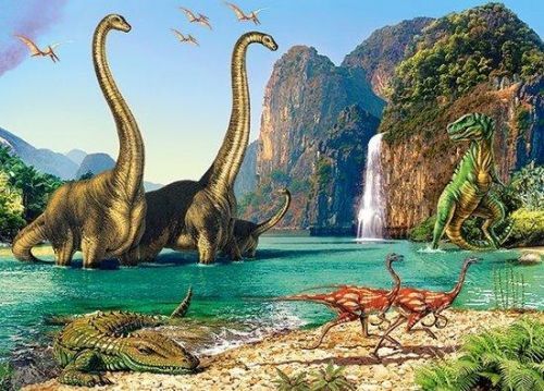 CASTORLAND Puzzle Svět dinosaurů 60 dílků