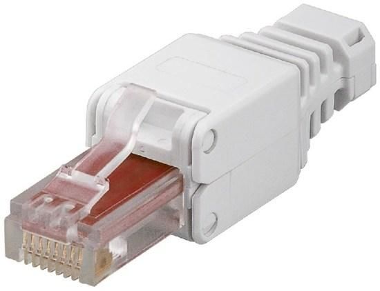 Konektor RJ45 8pinů Cat6 - montáž bez nástroje, srj45t-c6