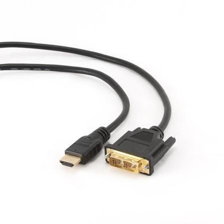 GEMBIRD Kabel HDMI - DVI 4,5m (M/M, DVI-D, Single Link, zlacené kontakty, stíněný)