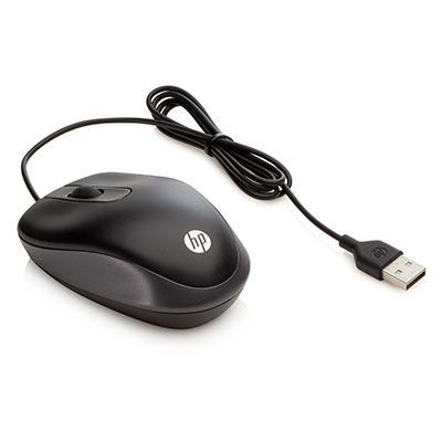 HP USB Wired Travel Mouse G1K28AA, G1K28AA#ABB