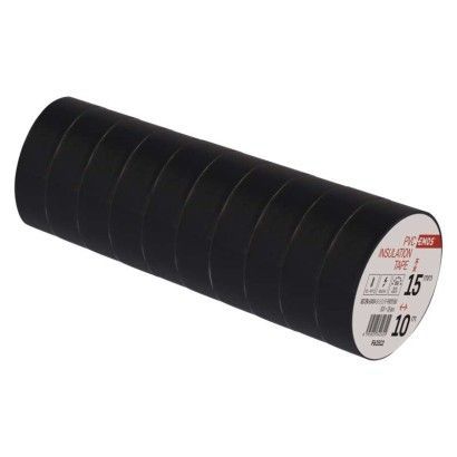 Izolační páska PVC 15mm / 10m černá (10 ks)