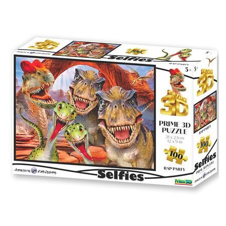 PRIME 3D Puzzle Raptoří selfie 3D 100 dílků