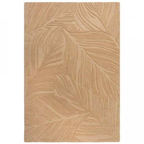 Flair Rugs koberce Kusový koberec Solace Lino Leaf Stone - 120x170 cm Hnědá