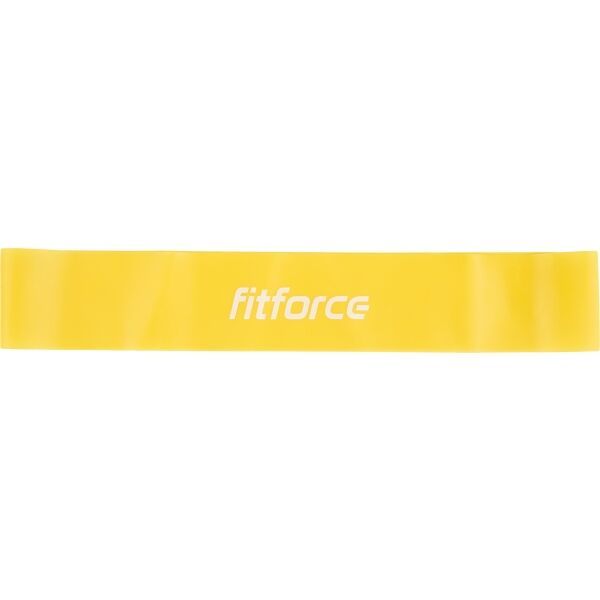 Fitforce EXELOOP SOFT Posilovací guma, žlutá, velikost UNI
