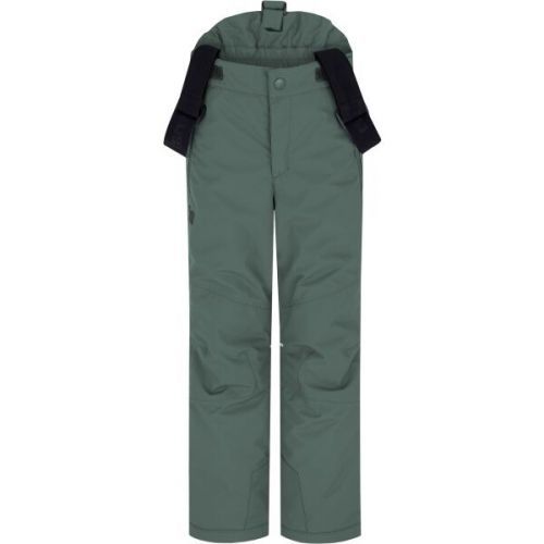 Hannah AKITA JR Dětské lyžařské kalhoty, tmavě zelená, velikost 140