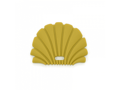 OB Designs Silikonové kousátko mušle - Gold