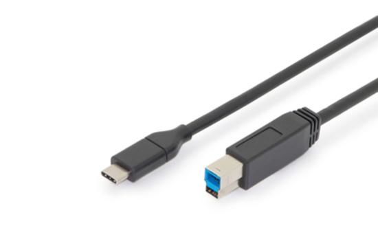 Cable USB 3.1 Gen.2 SuperSpeed+ 10Gbps Type USB C/B M/M black 1m