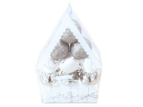 MFP 8886260 Baňky set 5cm/12ks stříbrné