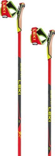 Leki HRC max - bright red/neonyellow/carbon structure 155