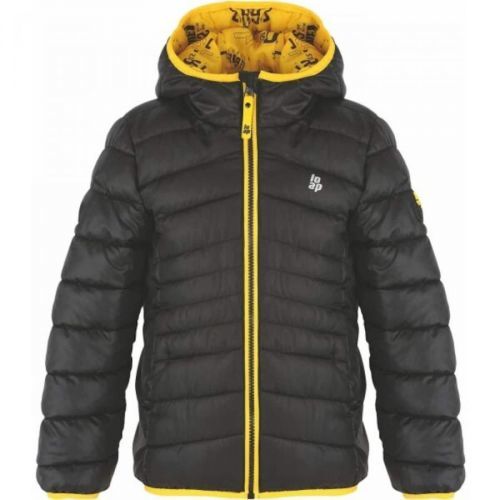 Children's winter jacket LOAP INTERMO Black/Yellow