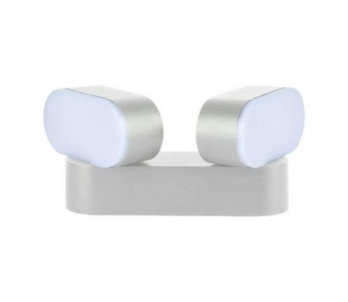 LED Venkovní flexibilní nástěnné svítidlo 2xLED/12W/230V IP65 šedá