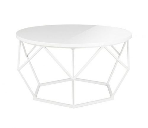 HowHomely Konferenční stolek DIAMOND 40x70 cm bílá