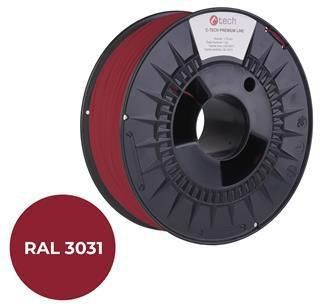 C-Tech Tisková struna (filament) PREMIUM LINE, ASA, orientální červená, RAL3031, 1,75mm, 1kg (3DF-P-ASA1.75-3031)