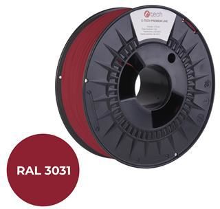 C-Tech Tisková struna (filament) PREMIUM LINE, PLA, orientální červená, RAL3031, 1,75mm, 1kg (3DF-P-PLA1.75-3031)