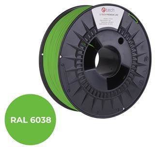 C-Tech Tisková struna (filament) PREMIUM LINE, PLA, luminiscenční zelená, RAL6038, 1,75mm, 1kg (3DF-P-PLA1.75-6038)