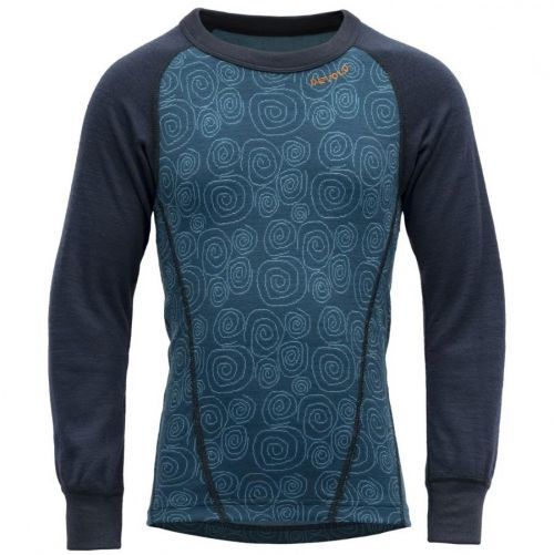 Dětské funkční triko Devold Duo Active Merino Shirt Kid Dětská velikost: 92 / Barva: modrá/světle modrá