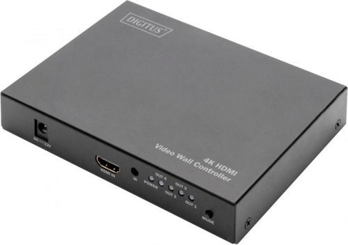 Digitus DS-43309 2  plus  2 port HDMI přepínač UHD, lze spínat jednotlivě, s dálkovým ovládáním 3840 x 2160 Pixel