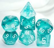 Dice4friends Dice Set Galaxy: Aquamarin (7)