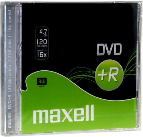 MAXELL DVD+R 4,7GB 16x 1PK SC,