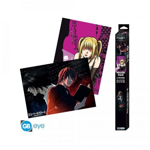 Set 2 plakátů Death Note - L vs Light and Misa