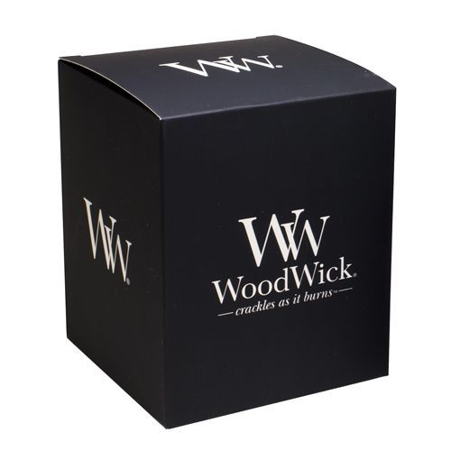 WoodWick Dárková krabička na střední svíčku, černá