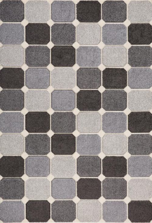 Oriental Weavers koberce Kusový koberec Portland 172/RT4K - 67x120 cm Šedá