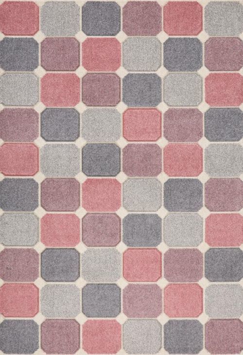 Oriental Weavers koberce Kusový koberec Portland 172/RT4P - 67x120 cm Růžová