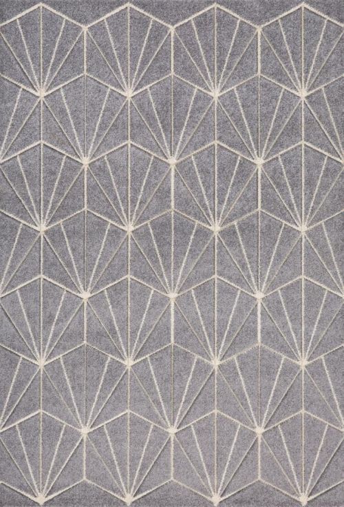 Oriental Weavers koberce Kusový koberec Portland 750/RT4N - 67x120 cm Šedá