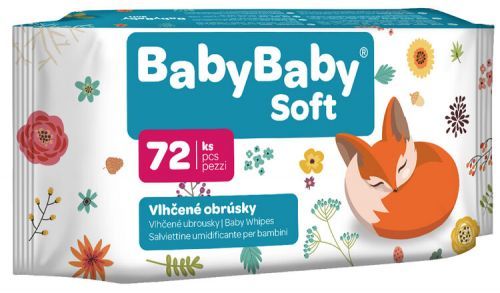 BABYBABY SOFT Ubrousky vlhčené 72 ks