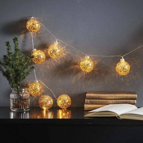 Vánoční světelný řetěz 130 cm Glitter - Star Trading