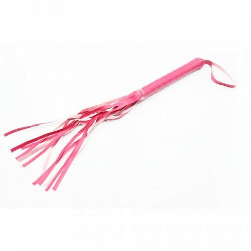 Faux leather whip - pink (42cm)